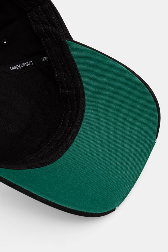 Calvin Klein czapka z daszkiem bawełniana zielony LV04D5088G