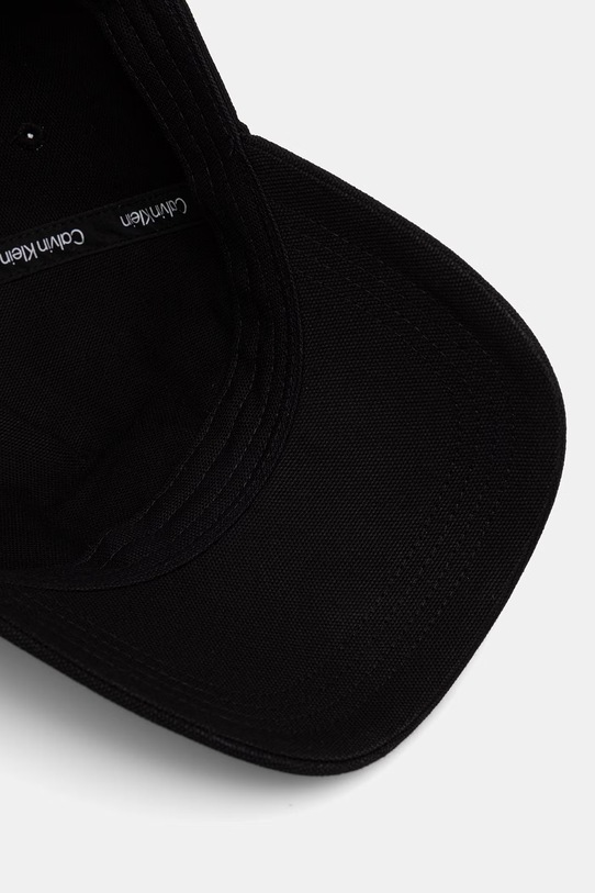 Calvin Klein καπέλο με γείσο βαμβακερό μαύρο LV04G5027G