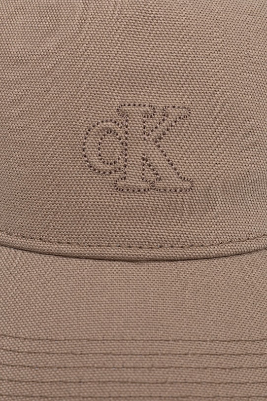 Calvin Klein cappello da baseball in cotone LV04F5061G marrone SS26