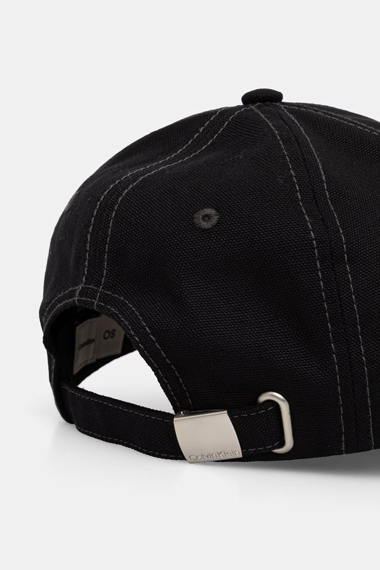 Αξεσουάρ Calvin Klein καπέλο μπέιζμπολ από βαμβάκι LV04F5061G μαύρο