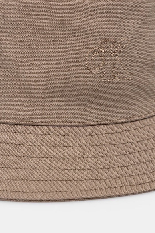 Calvin Klein καπέλο bucket βαμβακερό LV04F5062G καφέ SS26