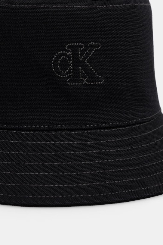 Calvin Klein καπέλο bucket βαμβακερό LV04F5062G μαύρο SS26