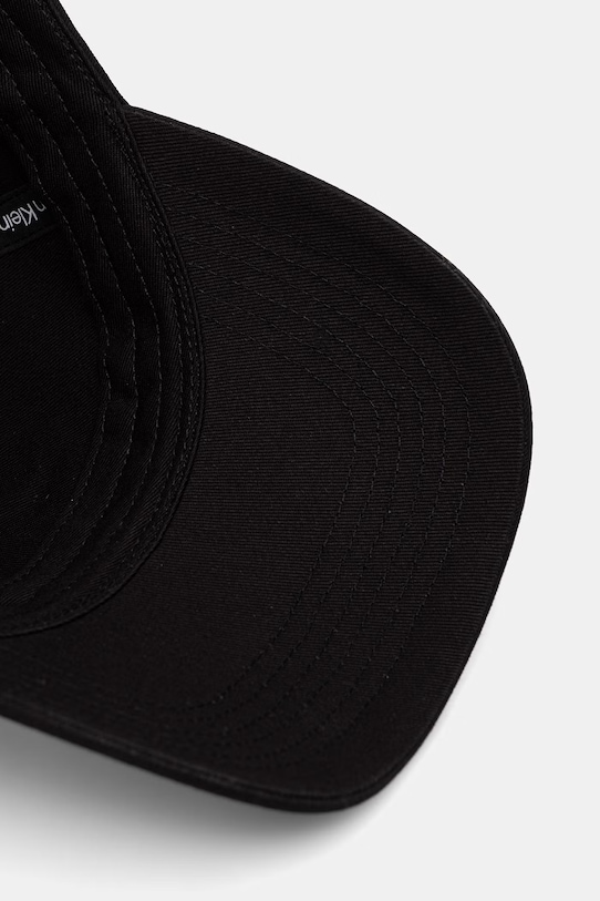 Calvin Klein καπέλο με γείσο βαμβακερό LV04F5064G μαύρο