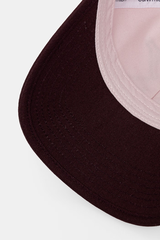 Calvin Klein baseballová čepice bavlněná růžová LV04F5065G