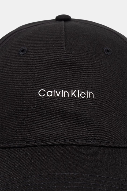 Calvin Klein baseballová čepice bavlněná LV04F5072G černá SS26