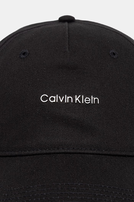 Calvin Klein baseballová čepice bavlněná LV04F5072G černá SS26
