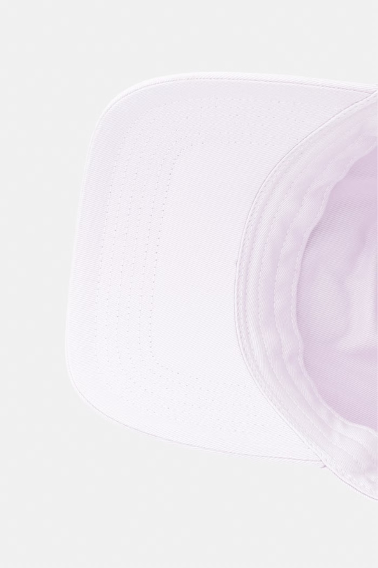 Calvin Klein czapka z daszkiem bawełniana fioletowy LV04F5086G