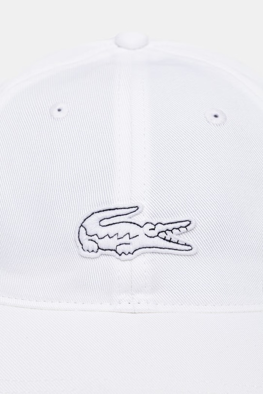 Lacoste czapka z daszkiem bawełniana RK1910 biały SS26