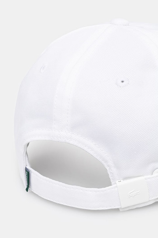 Akcesoria Lacoste czapka z daszkiem bawełniana RK1910 biały