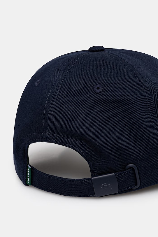 Akcesoria Lacoste czapka z daszkiem bawełniana RK1910 granatowy