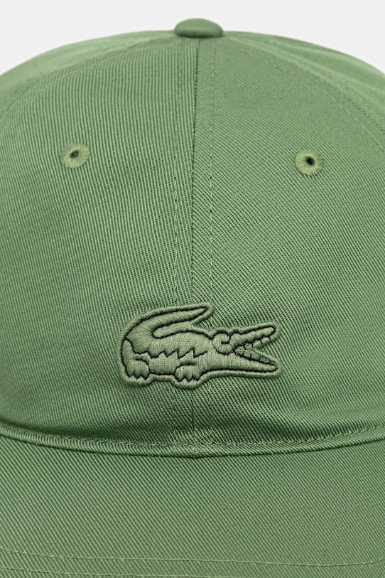 Lacoste czapka z daszkiem bawełniana RK1910 zielony SS26