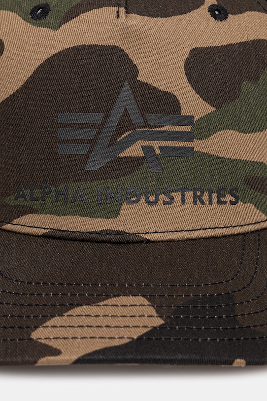 Alpha Industries czapka z daszkiem Basic Trucker Cap Camo 186902C brązowy SS26