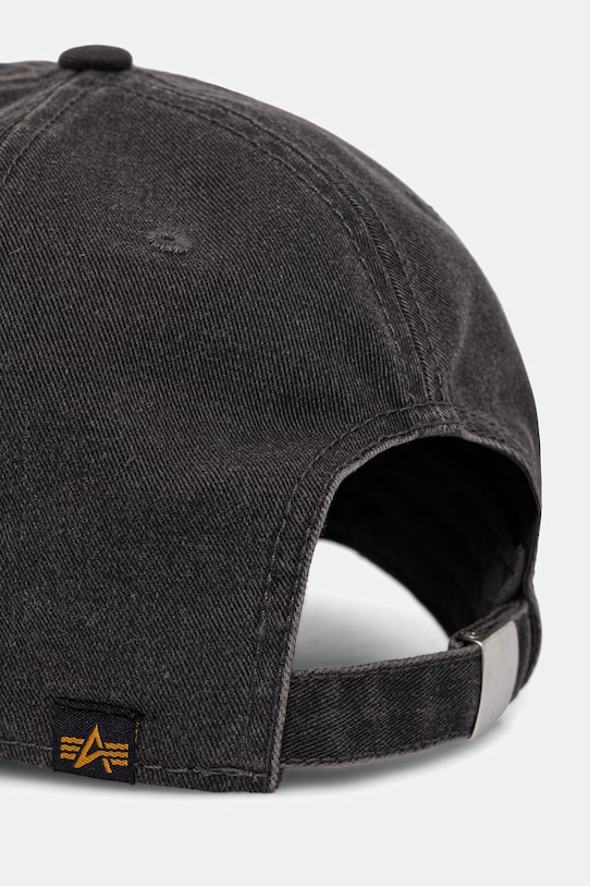 Akcesoria Alpha Industries czapka z daszkiem bawełniana World Acid Cap 266904 szary