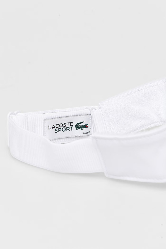 Akcesoria Lacoste daszek RK8727 biały