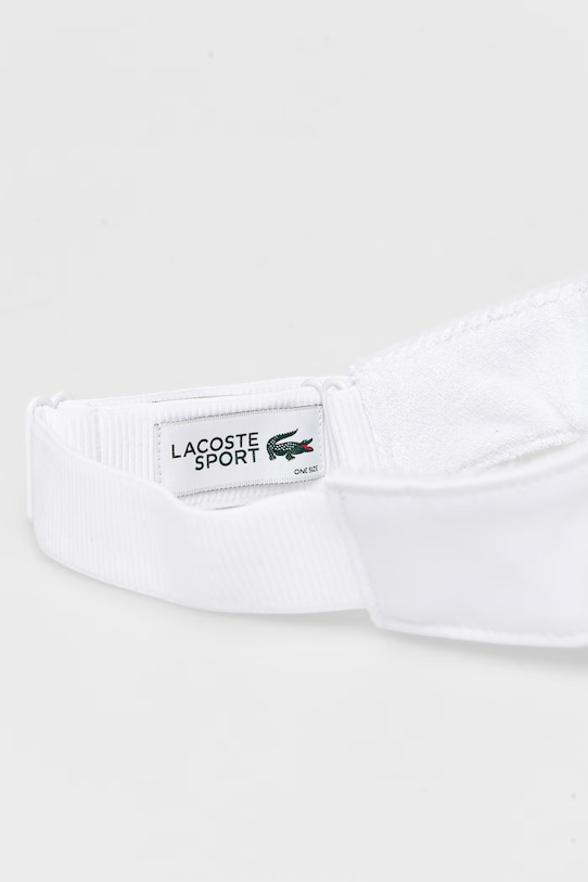 Akcesoria Lacoste daszek RK8727 biały