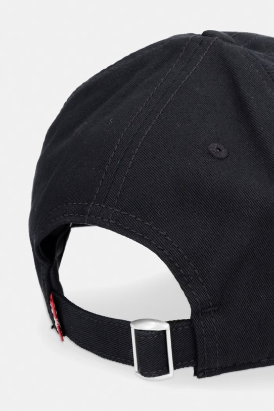 Akcesoria Levi's czapka z daszkiem bawełniana LS MONOGRAM 004BS.0000 czarny