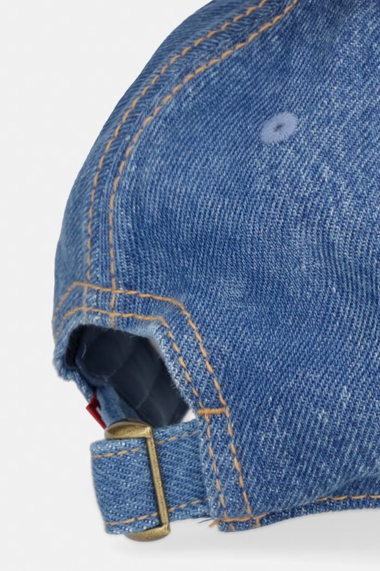 Akcesoria Levi's czapka z daszkiem jeansowa LS MONOGRAM 004BS.0002 niebieski