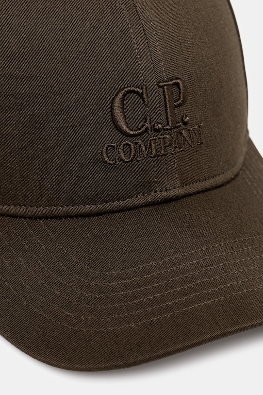 Bavlnená šiltovka C.P. Company RCCMAC750A006288A zelená SS26