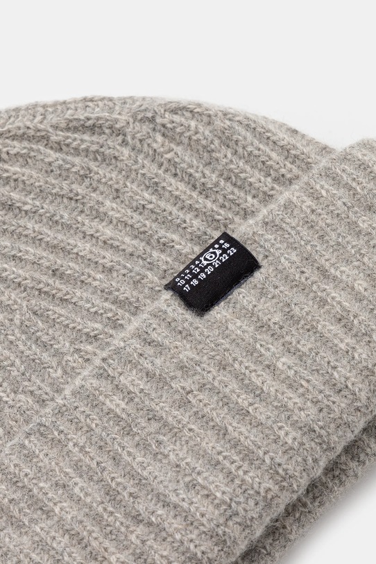 Akcesoria MM6 Maison Margiela czapka z dodatkiem wełny SH0TB0006.M13219 szary