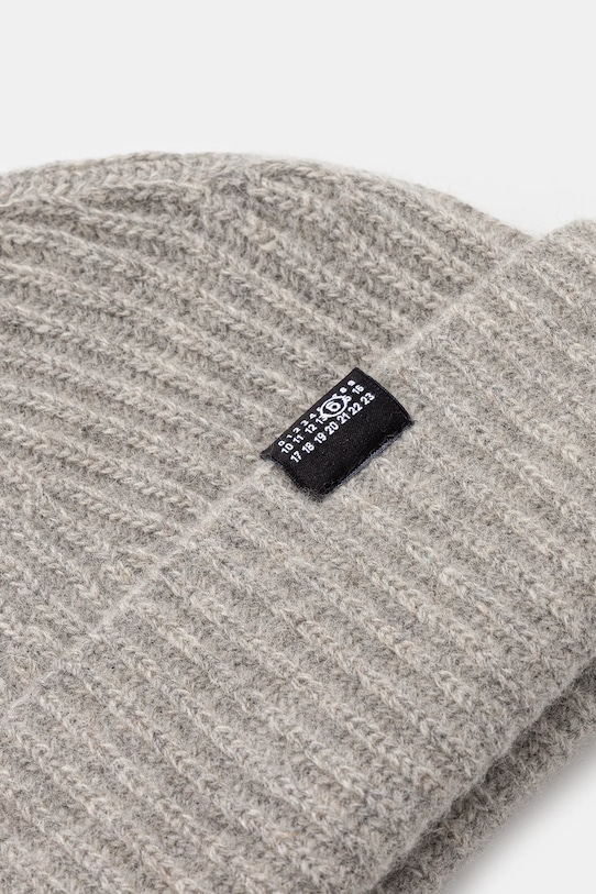 Akcesoria MM6 Maison Margiela czapka z dodatkiem wełny SH0TB0006.M13219 szary