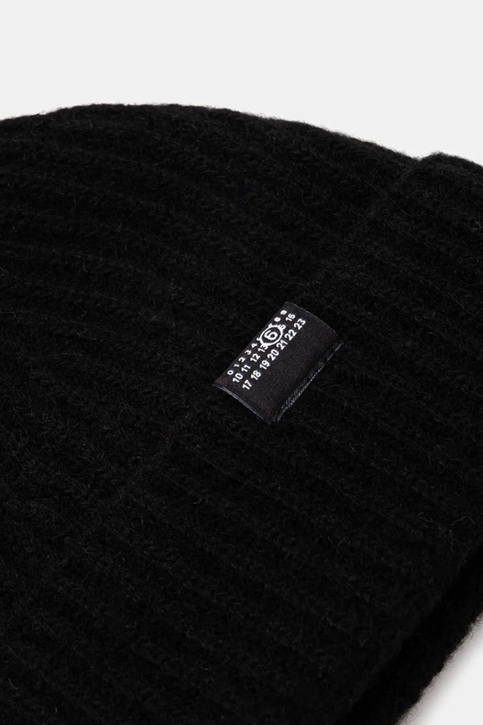 Akcesoria MM6 Maison Margiela czapka z dodatkiem wełny SH0TB0006.M13219 czarny