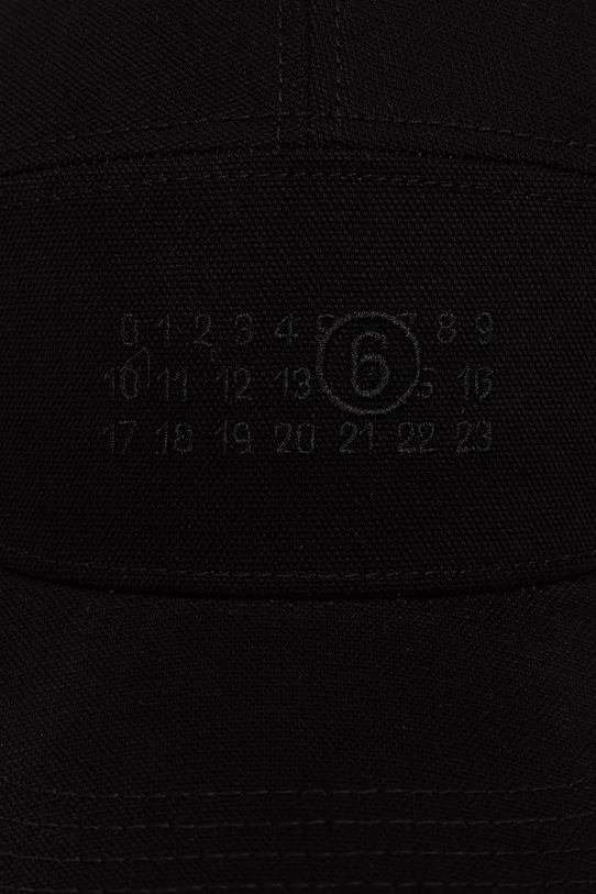 MM6 Maison Margiela czapka z daszkiem bawełniana SH0TC0009.M35346 czarny SS26