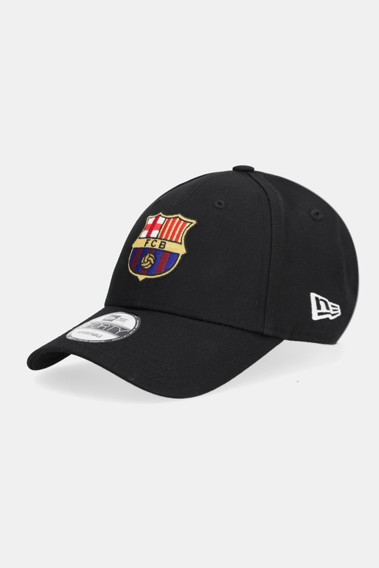 New Era czapka z daszkiem bawełniana NEW ERA x FC BARCELONA aplikacja czarny 60846892
