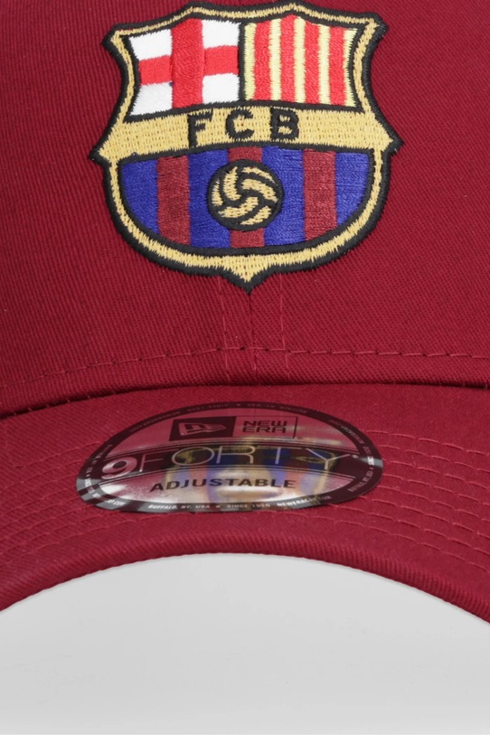New Era czapka z daszkiem bawełniana NEW ERA x FC BARCELONA 60846893 bordowy SS26