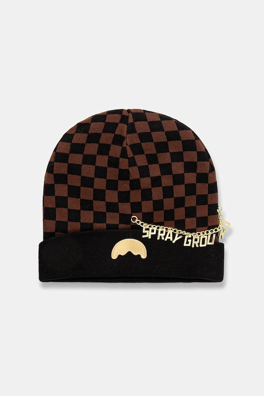 Sprayground czapka drobny wzór brązowy 910HW420NSZ