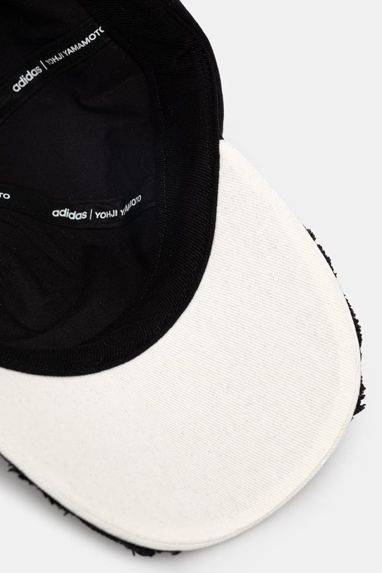 Y-3 czapka z daszkiem jeansowa STRIPES CAP czarny KD2435