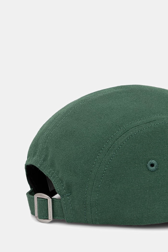 Maison Kitsuné czapka z daszkiem bawełniana Handwriting zielony LM06108WB0026