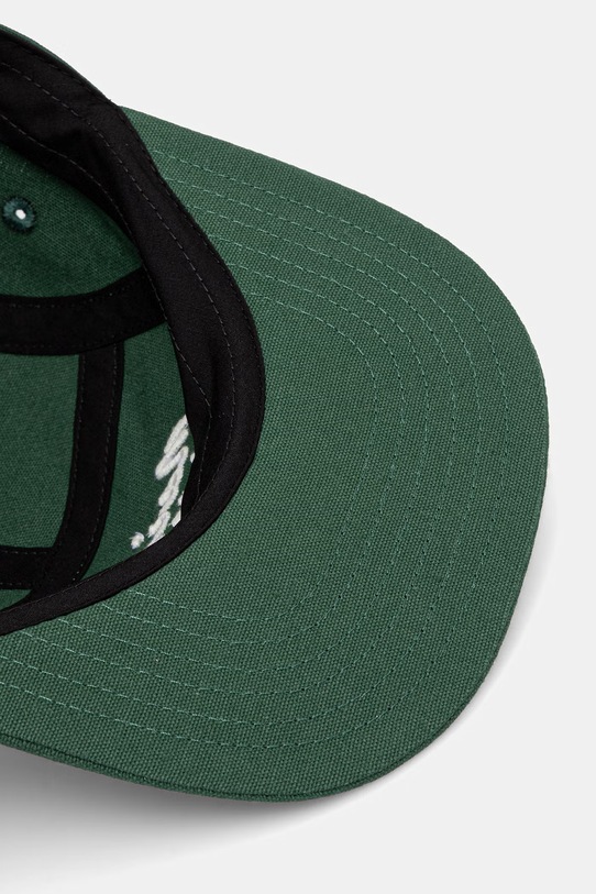 Maison Kitsuné czapka z daszkiem bawełniana Handwriting LM06108WB0026 zielony