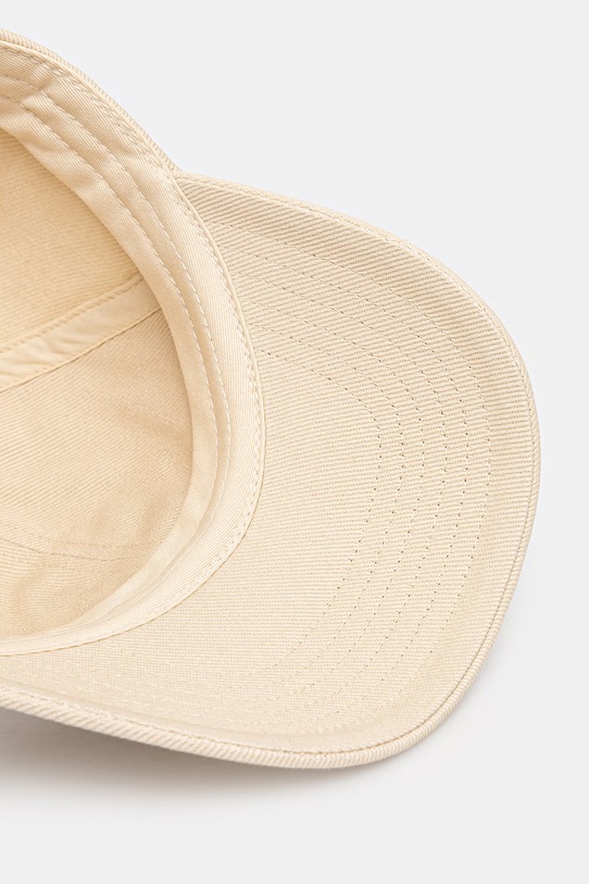 Maison Kitsuné czapka z daszkiem bawełniana Fox Head beżowy PM06100WW0096