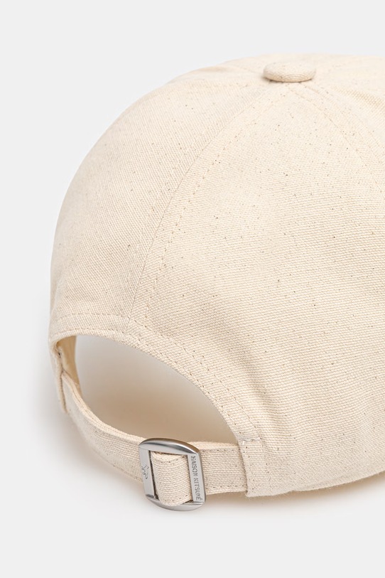 Akcesoria Maison Kitsuné czapka z daszkiem bawełniana Baby Fox OW06108WB0026 beżowy