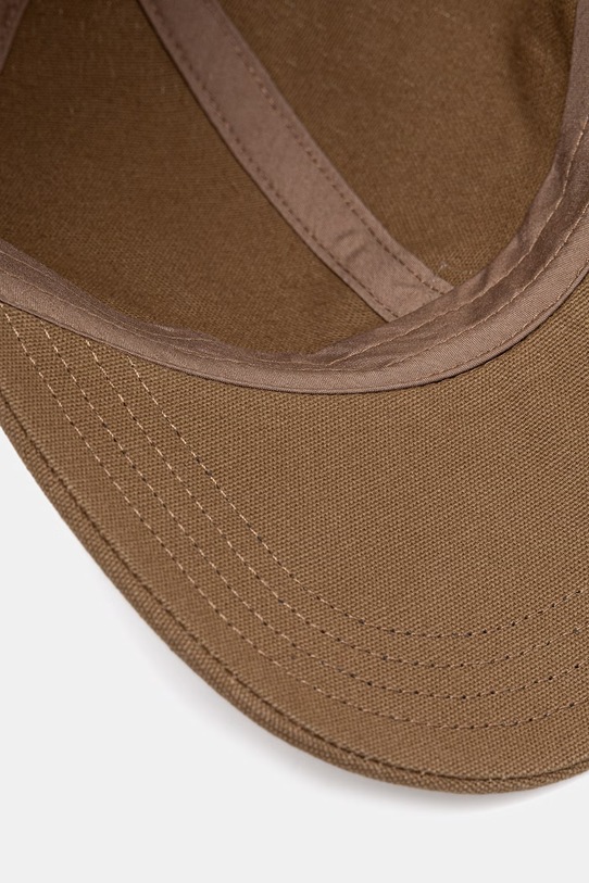 Bavlnená šiltovka Maison Kitsuné Baby Fox hnedá OW06108WB0026