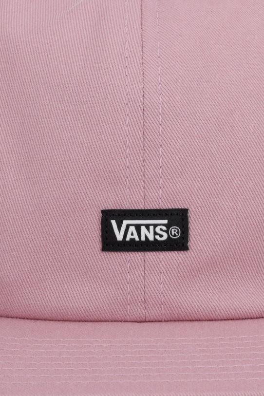 Vans czapka z daszkiem bawełniana VN000QA1FPR1 różowy SS26