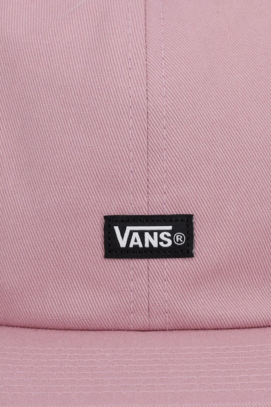 Vans czapka z daszkiem bawełniana VN000QA1FPR1 różowy SS26