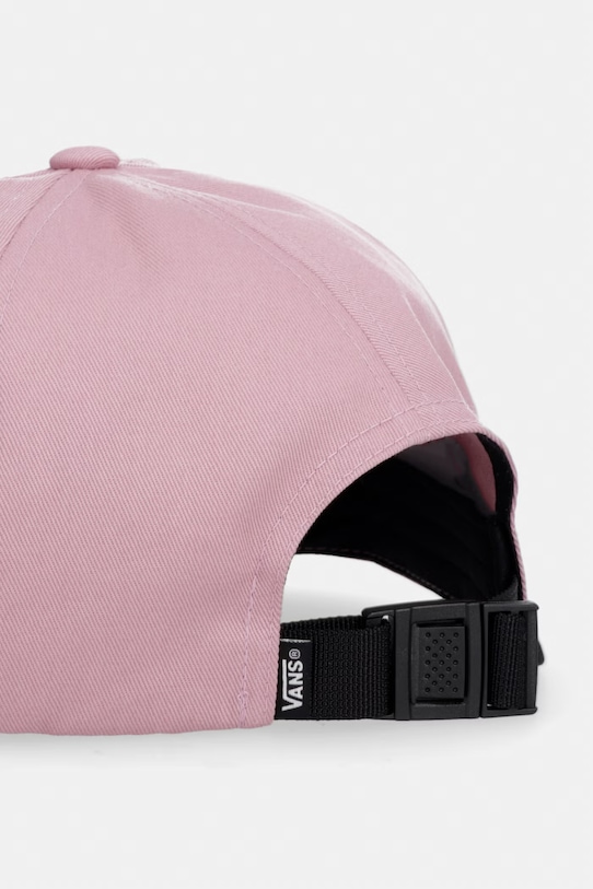 Akcesoria Vans czapka z daszkiem bawełniana VN000QA1FPR1 różowy
