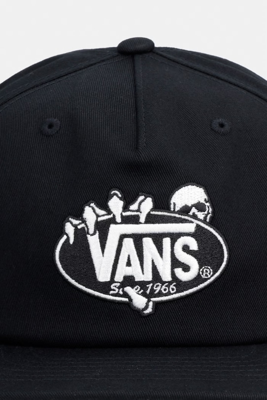 Vans καπέλο με γείσο βαμβακερό VN000T11BLK1 μαύρο SS26