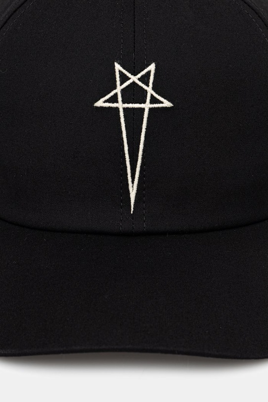 Rick Owens DRKSHDW czapka bejsbolowa DA01F4478.TEEM8 czarny SS26