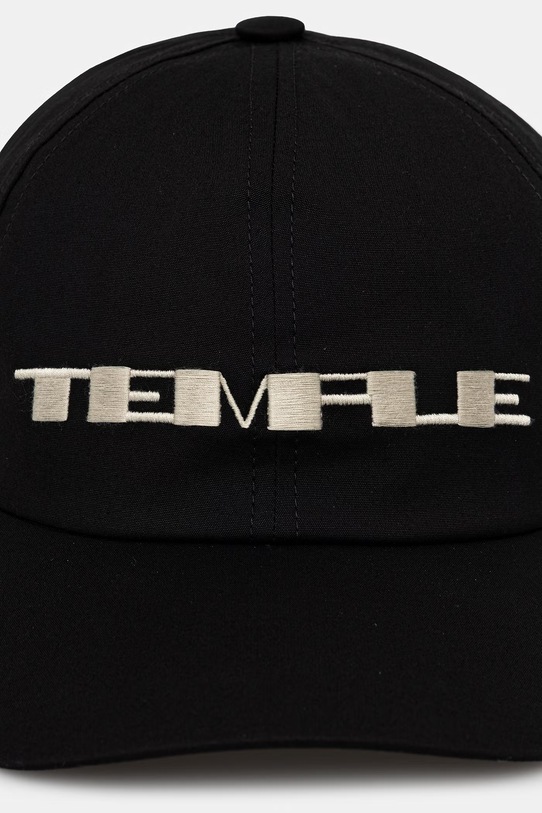 Rick Owens DRKSHDW czapka bejsbolowa DA01F4478.TEEM9 czarny SS26