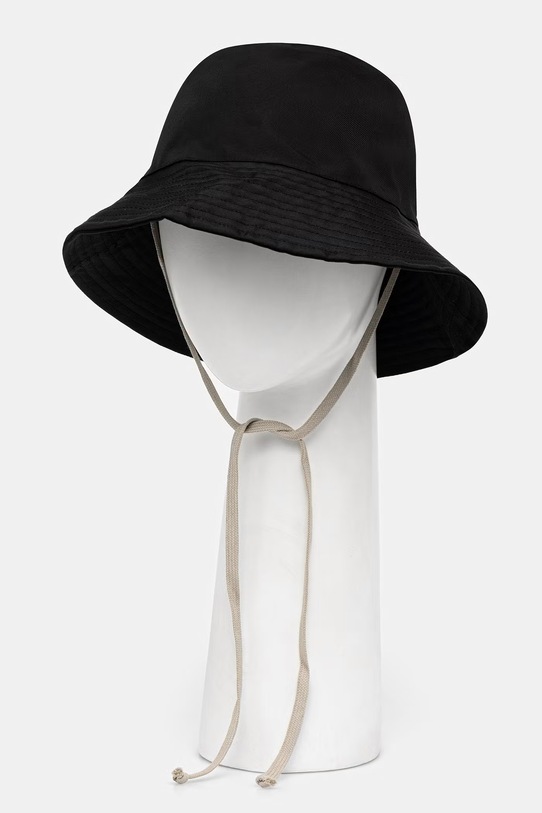 Rick Owens DRKSHDW Gilligan bucket hat DA01F4479.NCV czarny SS26