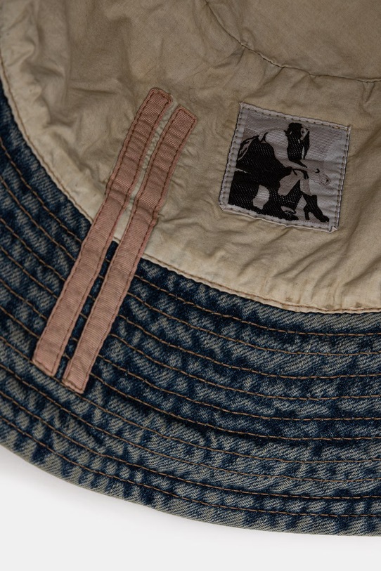 Rick Owens DRKSHDW kapelusz jeansowy Gilligan DA01F4479.DWB niebieski