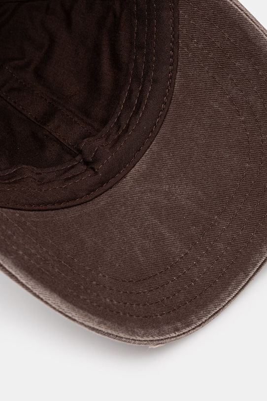 AXEL ARIGATO czapka z daszkiem bawełniana brązowy X3959001