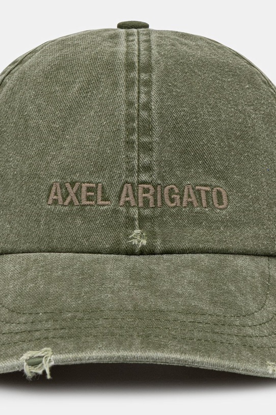 AXEL ARIGATO czapka z daszkiem bawełniana X3959003 zielony SS26