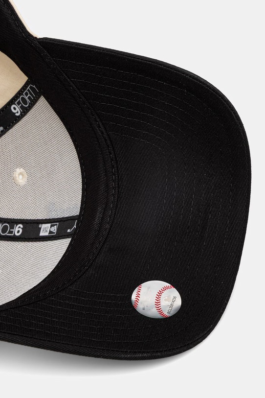 New Era czapka z daszkiem bawełniana COLOURBLOCK 9FORTY® 60771835 beżowy