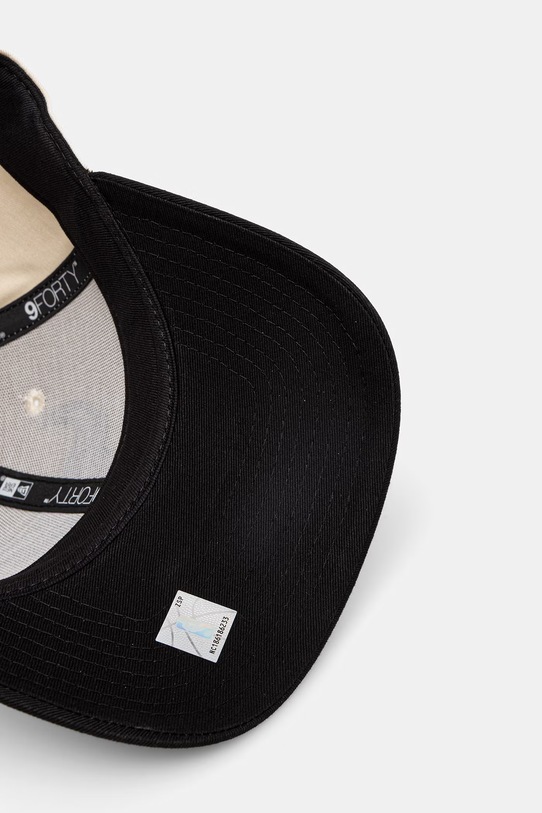 New Era czapka z daszkiem bawełniana COLOURBLOCK 9FORTY® 60771883 beżowy
