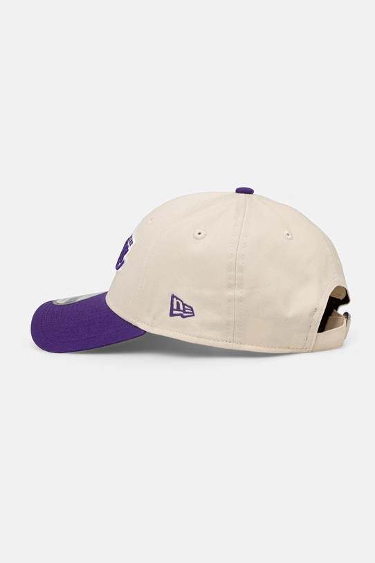 New Era czapka z daszkiem bawełniana COLOURBLOCK 9FORTY® beżowy 60771881