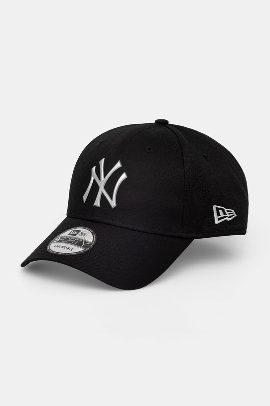 New Era czapka z daszkiem METALLIC 9FORTY® aplikacja czarny 60771846