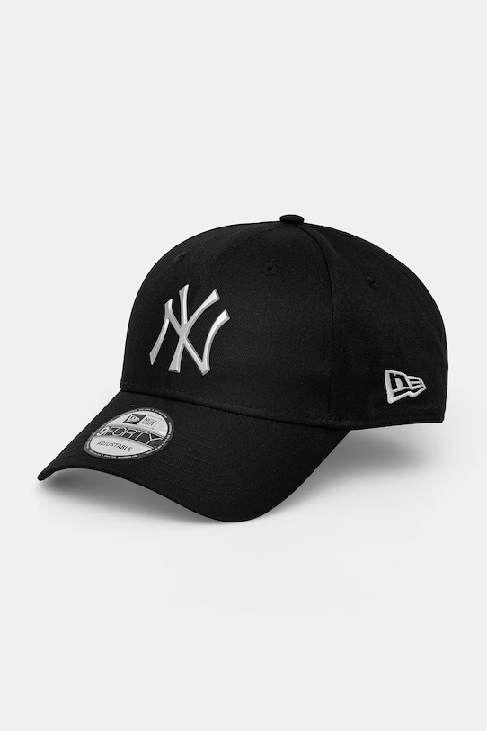 New Era czapka z daszkiem METALLIC 9FORTY® aplikacja czarny 60771846